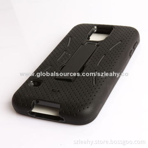 New arrival PC case with kickstand, inner is silicone, for Samsung S5/G900